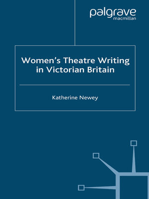 cover image of Women's Theatre Writing in Victorian Britain